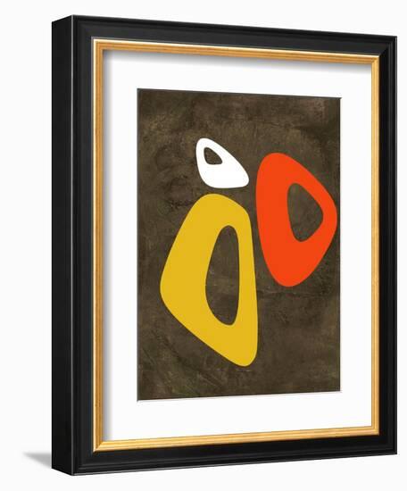 Abstract Oval Shape 3-NaxArt-Framed Art Print