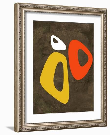 Abstract Oval Shape 3-NaxArt-Framed Art Print