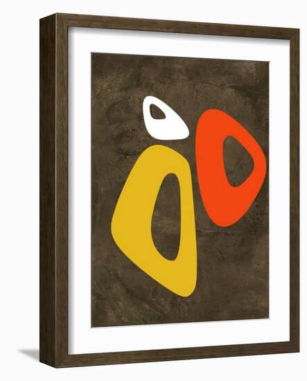 Abstract Oval Shape 3-NaxArt-Framed Art Print