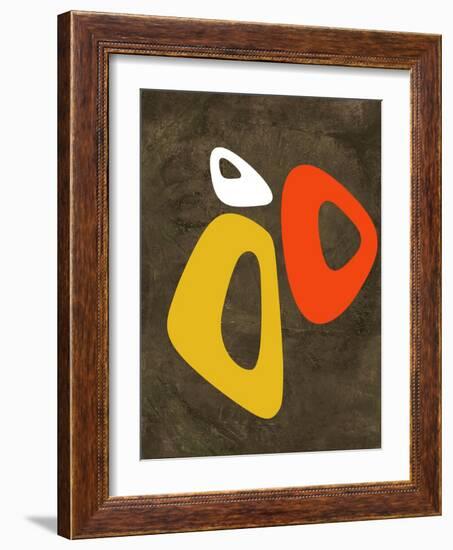 Abstract Oval Shape 3-NaxArt-Framed Art Print