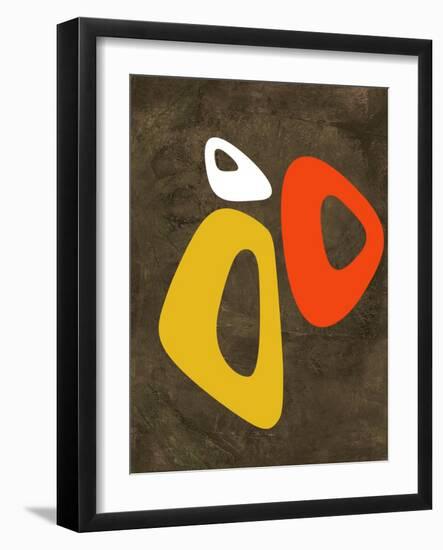 Abstract Oval Shape 3-NaxArt-Framed Art Print
