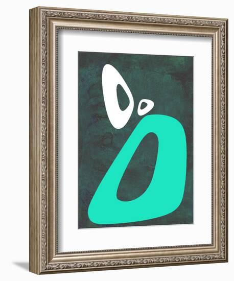 Abstract Oval Shape 5-NaxArt-Framed Art Print