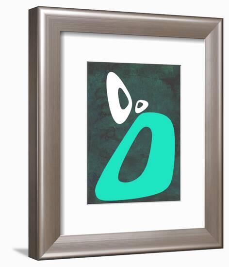 Abstract Oval Shape 5-NaxArt-Framed Art Print