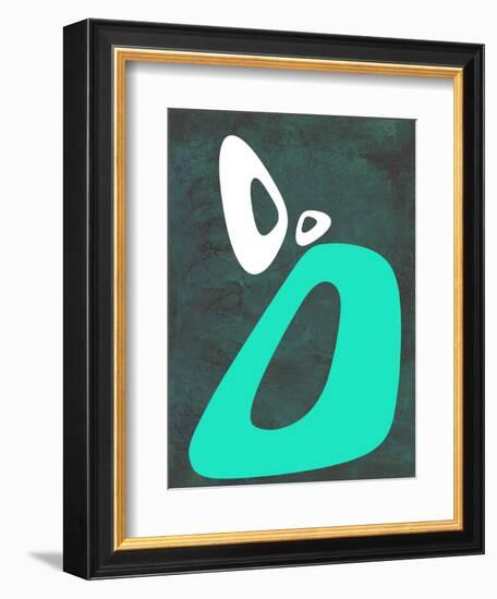 Abstract Oval Shape 5-NaxArt-Framed Art Print