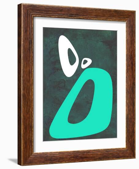 Abstract Oval Shape 5-NaxArt-Framed Art Print