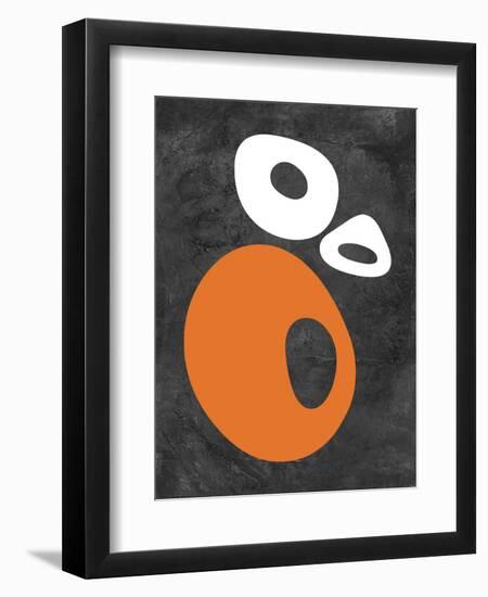 Abstract Oval Shapes 1-NaxArt-Framed Art Print