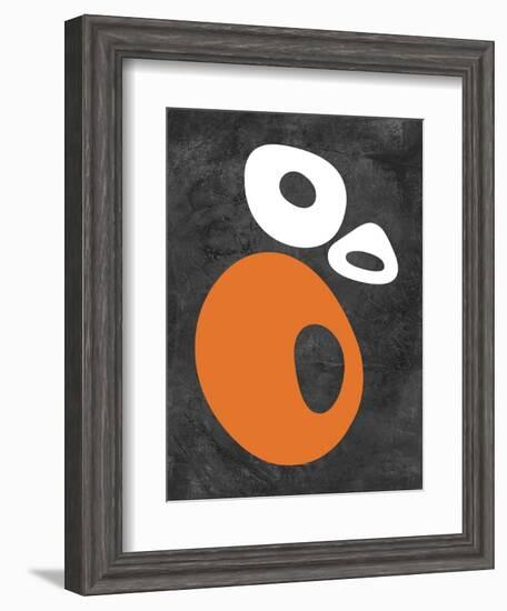 Abstract Oval Shapes 1-NaxArt-Framed Art Print