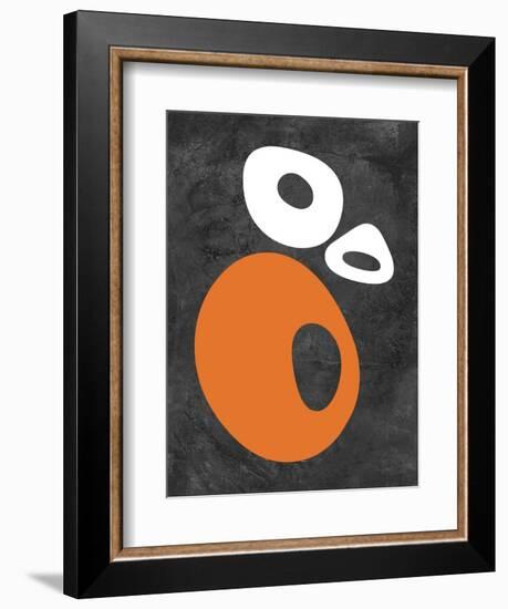 Abstract Oval Shapes 1-NaxArt-Framed Art Print