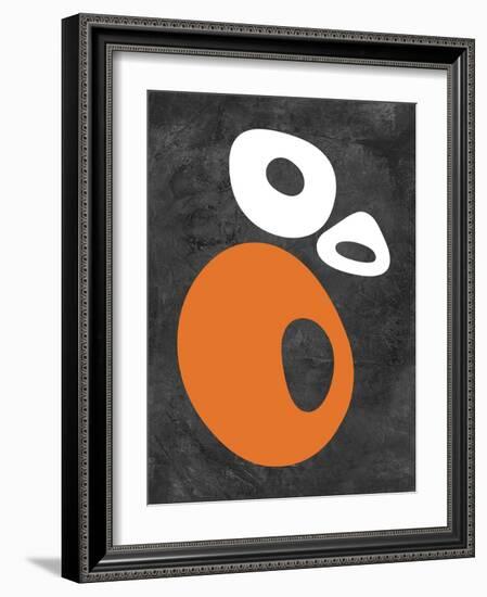 Abstract Oval Shapes 1-NaxArt-Framed Art Print