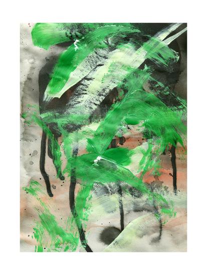 Abstract Painting Background With Expressive Brush Strokes Art