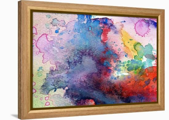 Abstract Painting Background With Expressive Brush Strokes-run4it-Framed Stretched Canvas