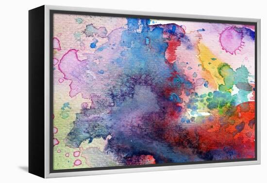 Abstract Painting Background With Expressive Brush Strokes-run4it-Framed Stretched Canvas