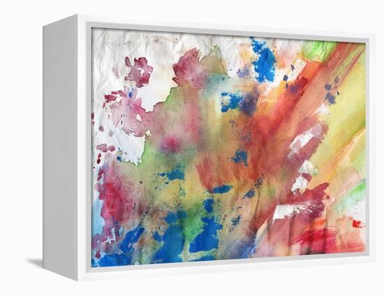 Abstract Painting Background-run4it-Framed Stretched Canvas