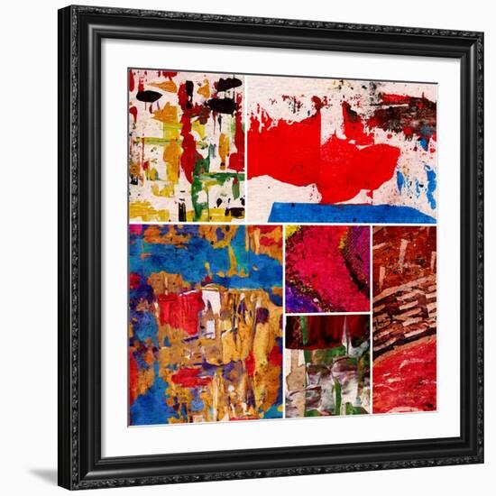 Abstract Painting, Digital Collage-Andriy Zholudyev-Framed Art Print