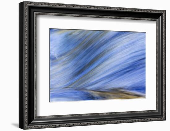 Abstract pattern in flowing stream, Greenbrier, Great Smoky Mountains National Park, Tennessee-Adam Jones-Framed Photographic Print