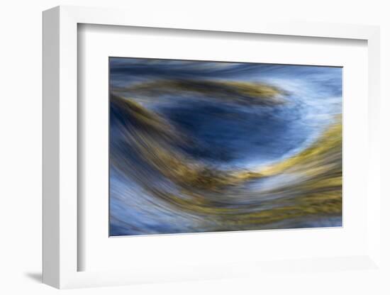 Abstract pattern in flowing stream, Greenbrier, Great Smoky Mountains National Park, Tennessee-Adam Jones-Framed Photographic Print