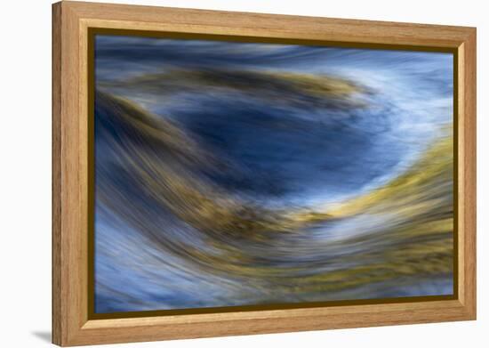 Abstract pattern in flowing stream, Greenbrier, Great Smoky Mountains National Park, Tennessee-Adam Jones-Framed Premier Image Canvas