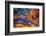 Abstract pattern in oil spilled in small stream, Costa Rica-Adam Jones-Framed Photographic Print