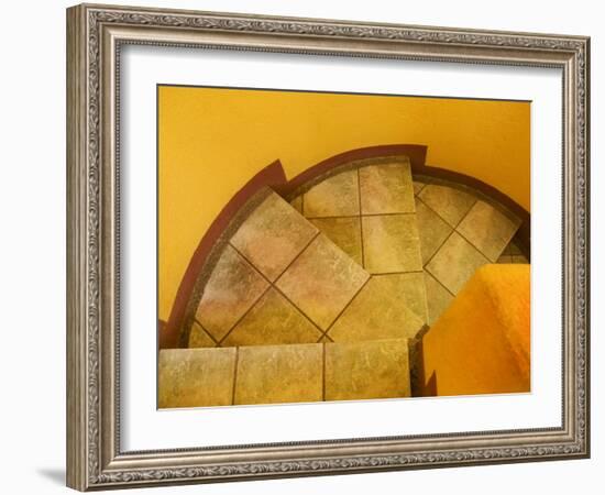 Abstract Pattern on Stairs, San Miguel De Allende, Mexico-Nancy Rotenberg-Framed Photographic Print