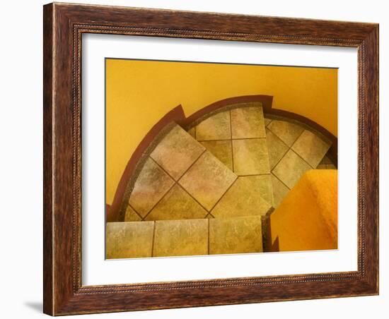 Abstract Pattern on Stairs, San Miguel De Allende, Mexico-Nancy Rotenberg-Framed Photographic Print