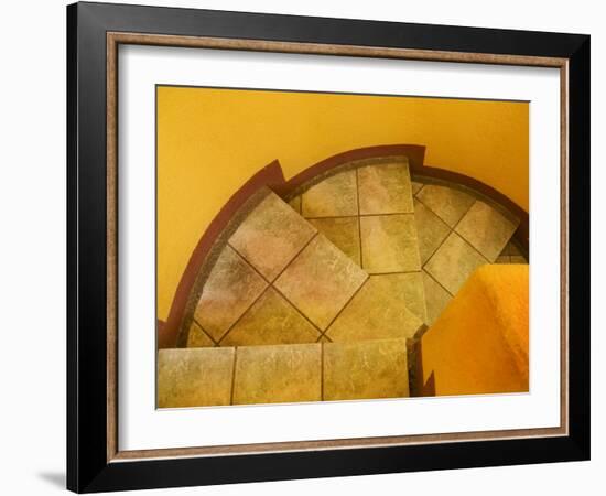 Abstract Pattern on Stairs, San Miguel De Allende, Mexico-Nancy Rotenberg-Framed Photographic Print