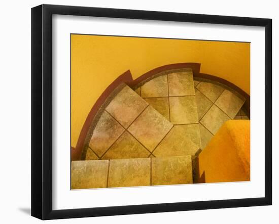 Abstract Pattern on Stairs, San Miguel De Allende, Mexico-Nancy Rotenberg-Framed Photographic Print