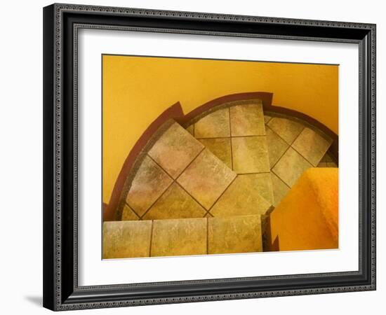 Abstract Pattern on Stairs, San Miguel De Allende, Mexico-Nancy Rotenberg-Framed Photographic Print