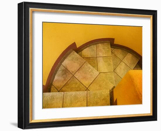 Abstract Pattern on Stairs, San Miguel De Allende, Mexico-Nancy Rotenberg-Framed Photographic Print