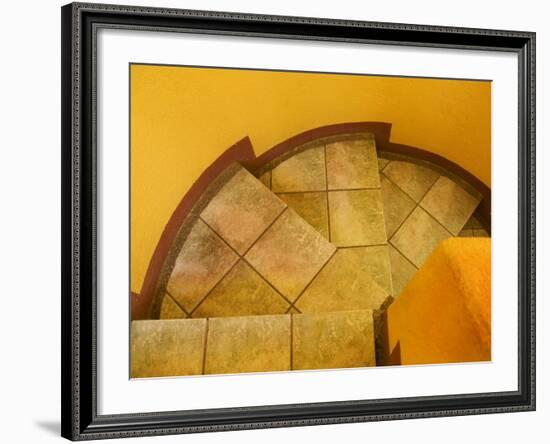 Abstract Pattern on Stairs, San Miguel De Allende, Mexico-Nancy Rotenberg-Framed Photographic Print