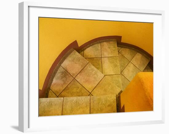 Abstract Pattern on Stairs, San Miguel De Allende, Mexico-Nancy Rotenberg-Framed Photographic Print