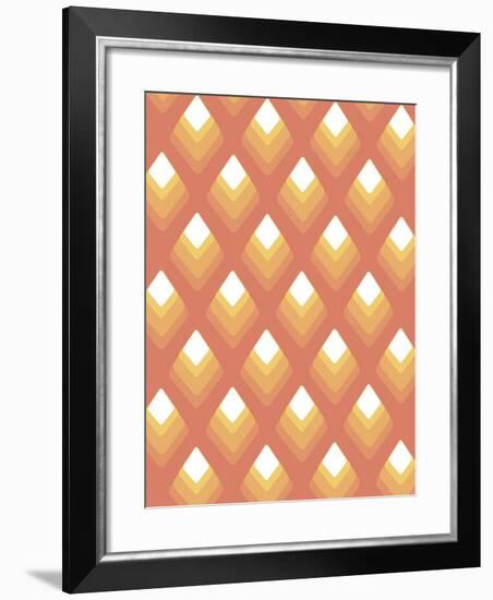 Abstract Pattern Peach-Whoartnow-Framed Giclee Print