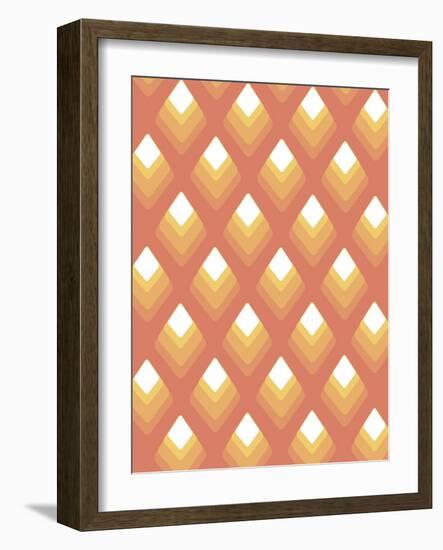 Abstract Pattern Peach-Whoartnow-Framed Giclee Print