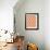 Abstract Pattern Peach-Whoartnow-Framed Giclee Print displayed on a wall