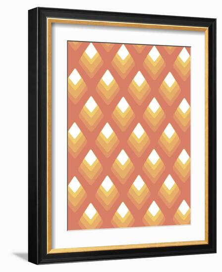 Abstract Pattern Peach-Whoartnow-Framed Giclee Print