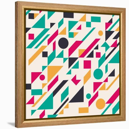 Abstract Pattern-Magnia-Framed Stretched Canvas