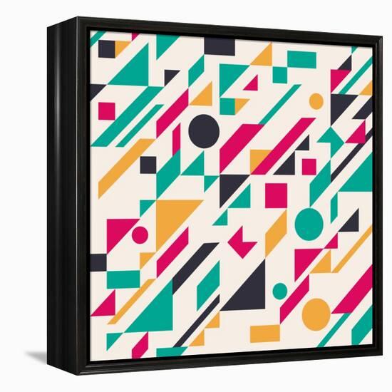 Abstract Pattern-Magnia-Framed Stretched Canvas