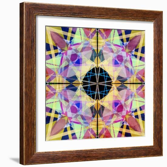 Abstract Pattern-Tanor-Framed Art Print