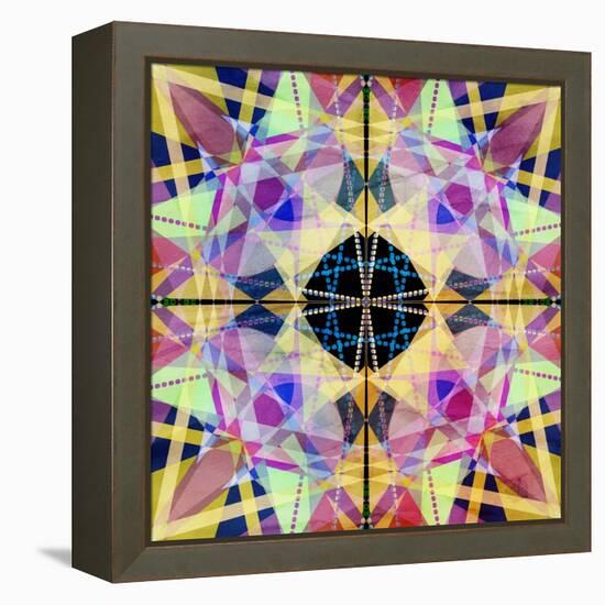 Abstract Pattern-Tanor-Framed Stretched Canvas