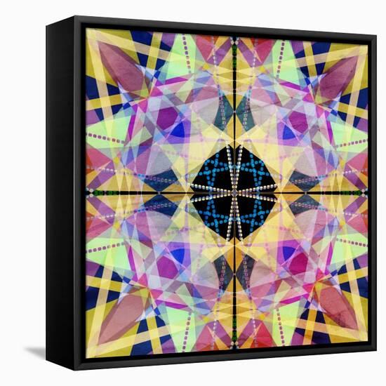 Abstract Pattern-Tanor-Framed Stretched Canvas
