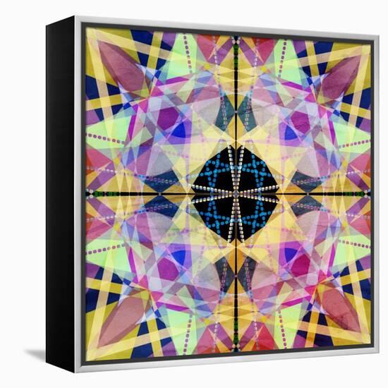 Abstract Pattern-Tanor-Framed Stretched Canvas