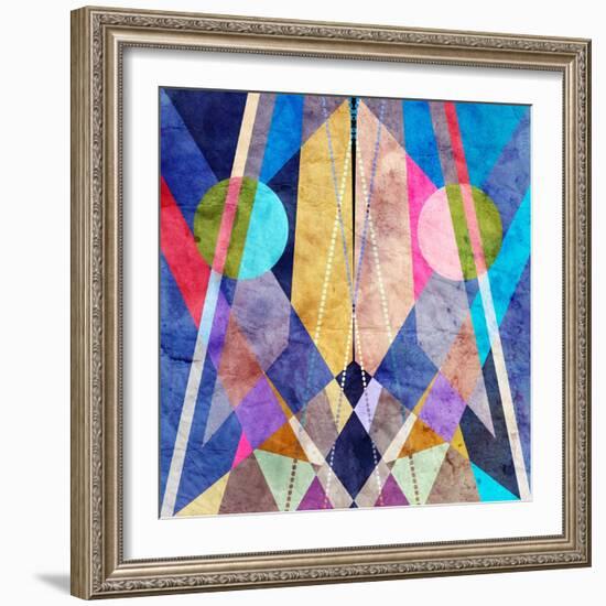 Abstract Pattern-Tanor-Framed Art Print