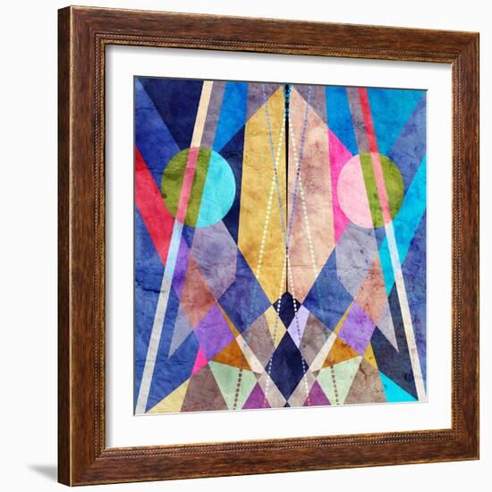 Abstract Pattern-Tanor-Framed Art Print