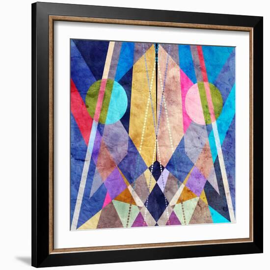 Abstract Pattern-Tanor-Framed Art Print