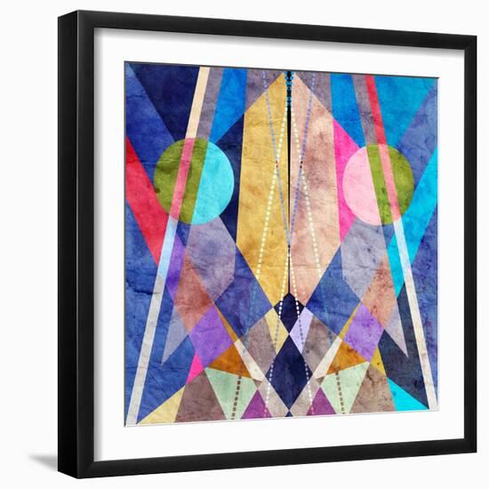 Abstract Pattern-Tanor-Framed Art Print