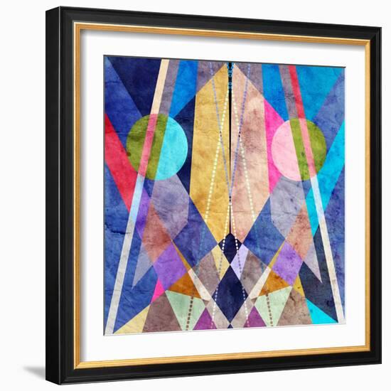 Abstract Pattern-Tanor-Framed Art Print