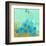 Abstract Peacock-Irena Orlov-Framed Art Print