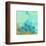 Abstract Peacock-Irena Orlov-Framed Art Print