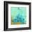 Abstract Peacock-Irena Orlov-Framed Art Print