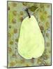 Abstract Pear With Swirls-Blenda Tyvoll-Mounted Art Print