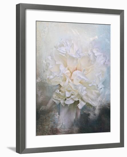 Abstract Peony in Blue-Jai Johnson-Framed Giclee Print